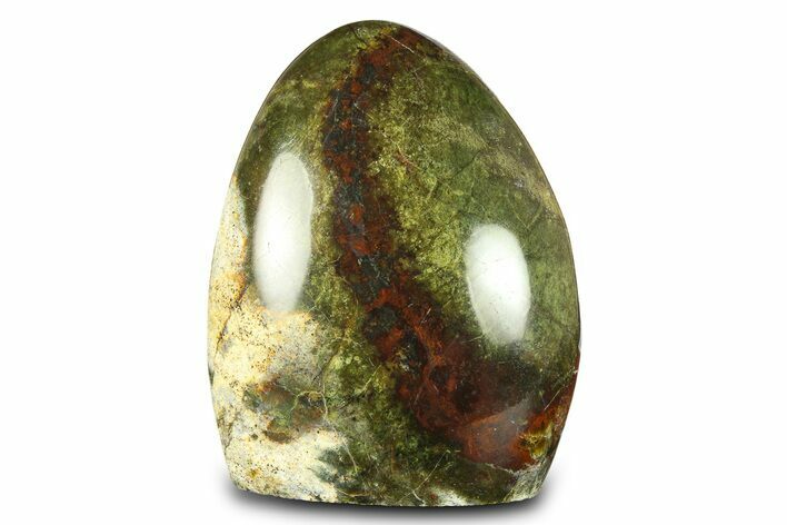 Free-Standing, Polished Brecciated Chrysoprase - Madagascar #299058